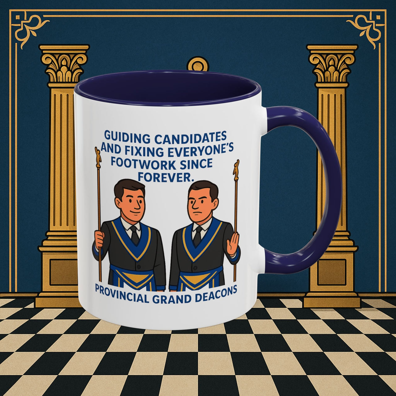 Masonic Mugs - Guiding Light of Masonic Tradition - Provincial Grand Deacons Printify