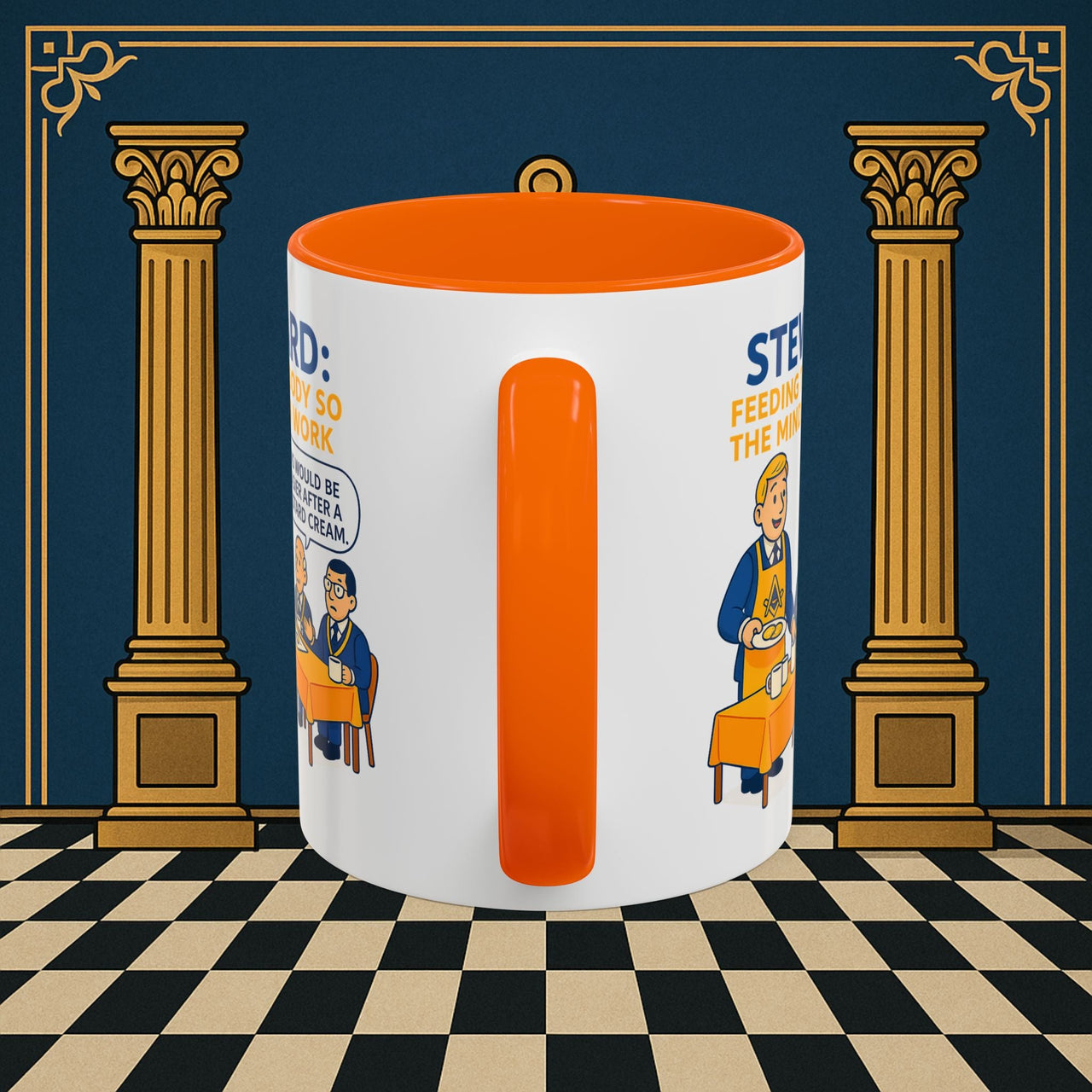 Masonic Mugs - Refreshment of Reason - Steward Printify