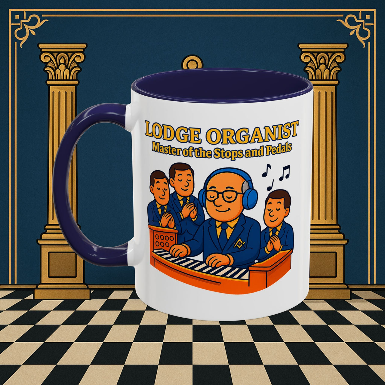 Masonic Mugs - Lodge Maestro - Organist Printify