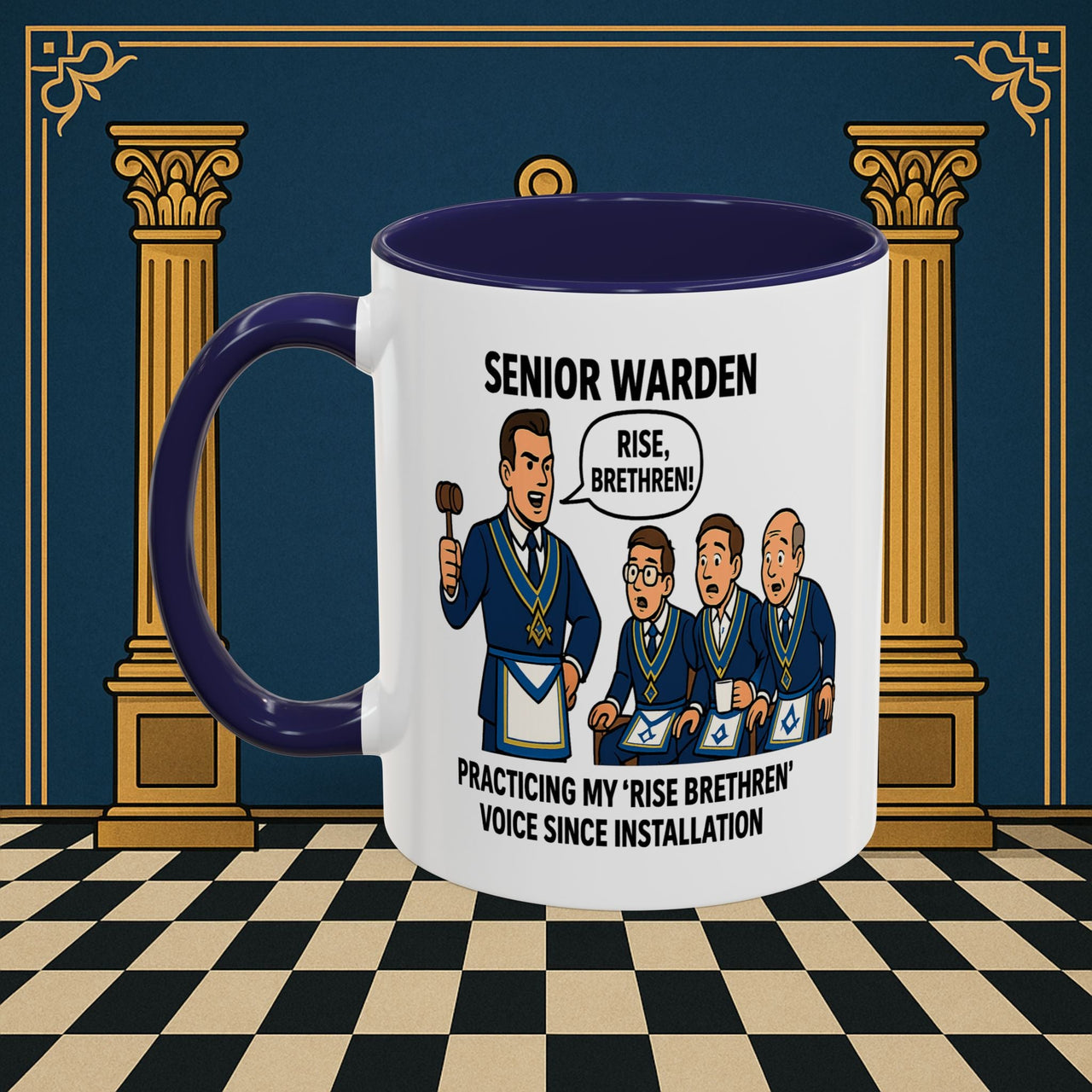 Masonic Mugs - Lodge Leadership - Senior Warden Printify