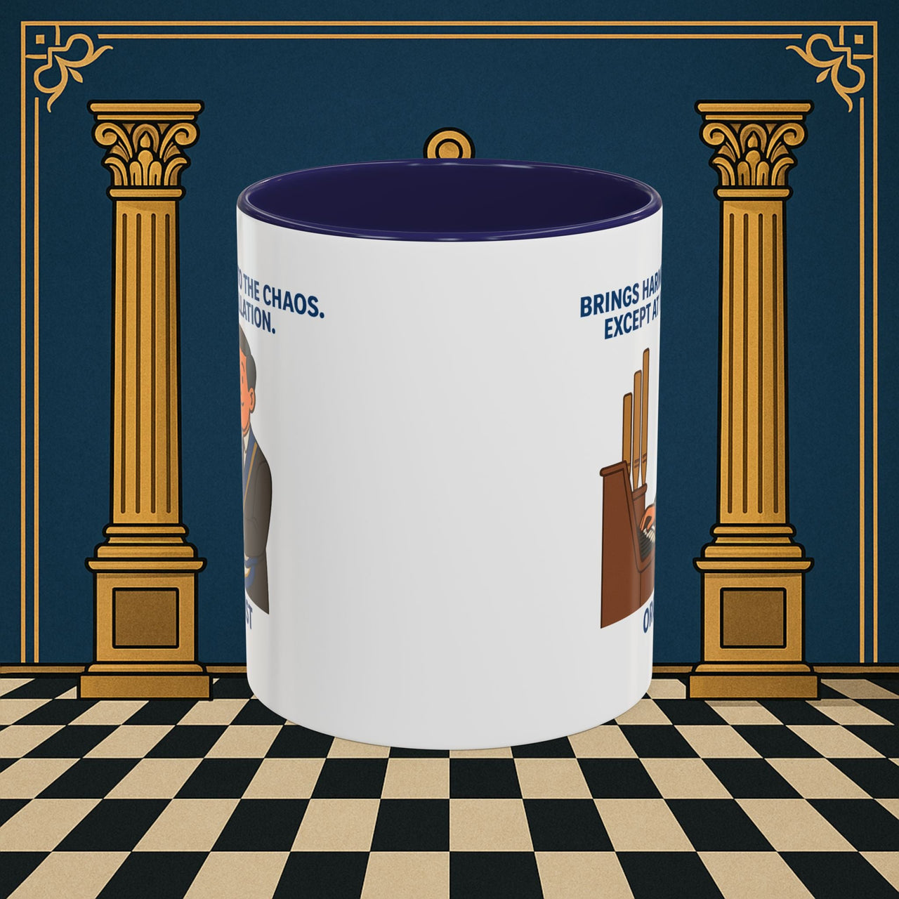 Masonic Mugs - Harmony Amid Chaos - Provincial Organist Printify