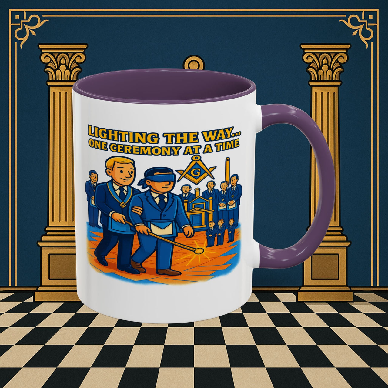Masonic Mugs - Illuminated Brotherhood - Senior Deacon Printify