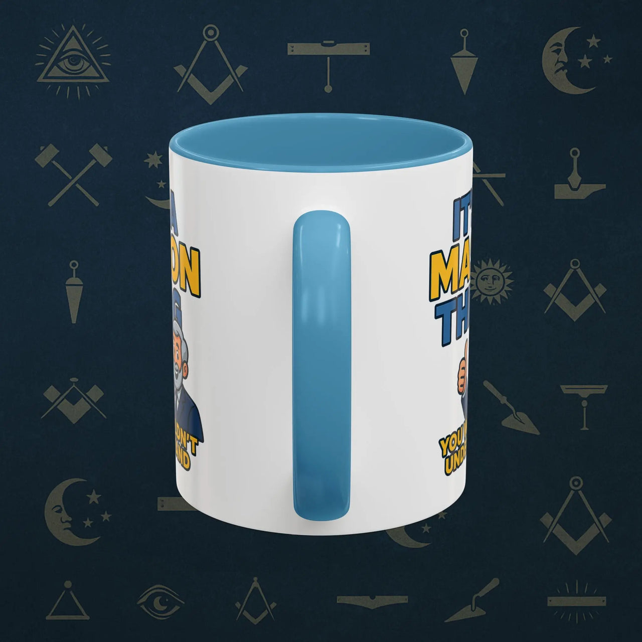 Masonic Mugs Ready to Go – It’s a Mason Thing (Accent Coloured 11oz Mug) Printify