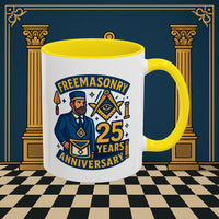 Masonic Mugs - Masonic Legacy - 25 years anniversary Printify