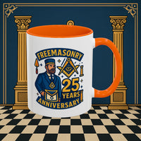 Masonic Mugs - Masonic Legacy - 25 years anniversary Printify