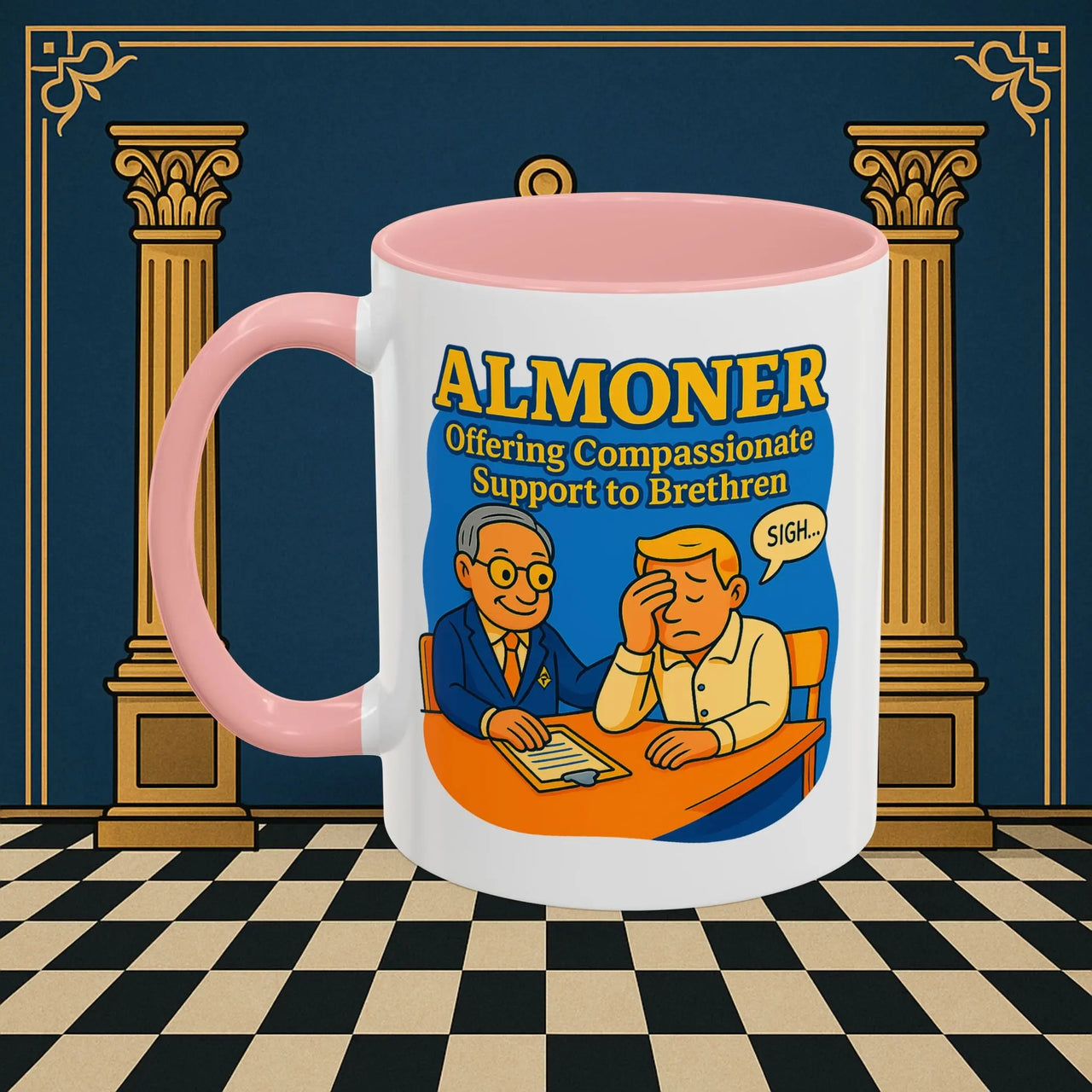 Masonic Mugs - Bureaucratic Empathy - Almoner Printify