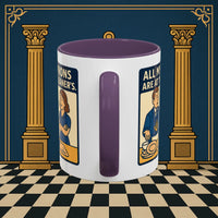 Masonic Mugs Ready to Go – All My Aprons Are at the Cleaner’s (Accent Coloured 11oz Mug) Printify