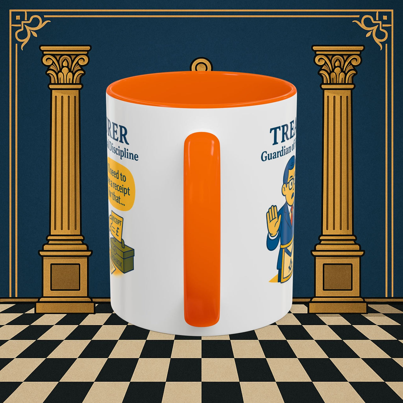 Masonic Mugs - Treasurer's Tally - Treasurer Printify