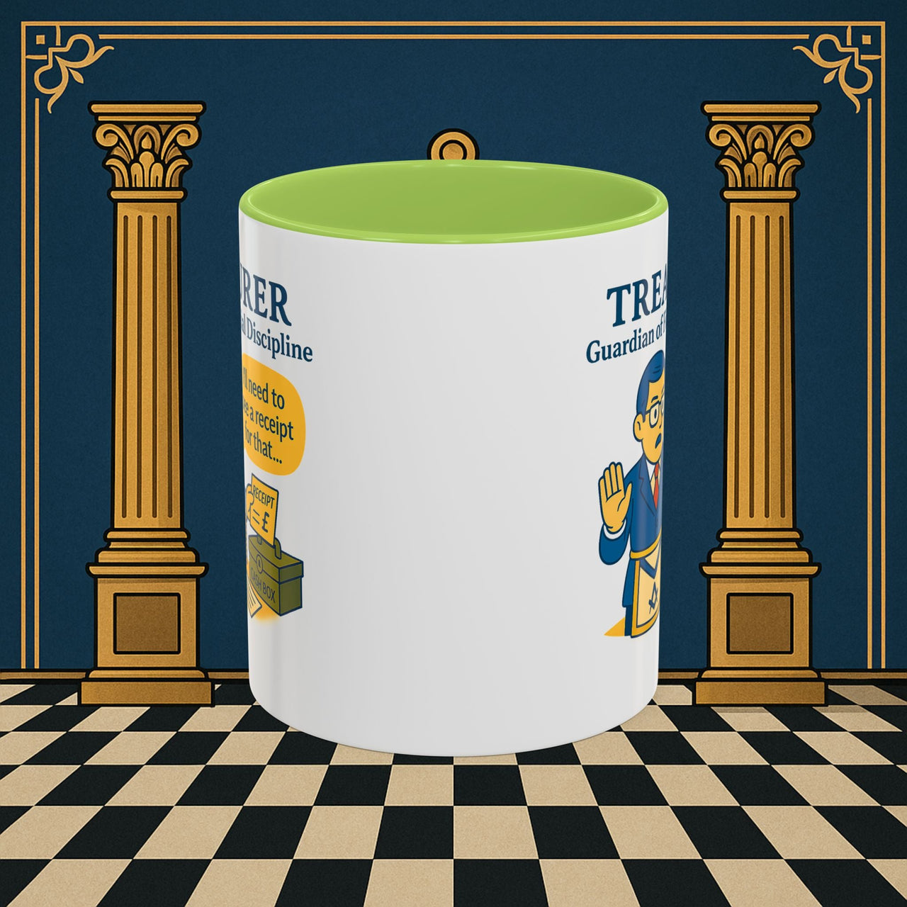 Masonic Mugs - Treasurer's Tally - Treasurer Printify