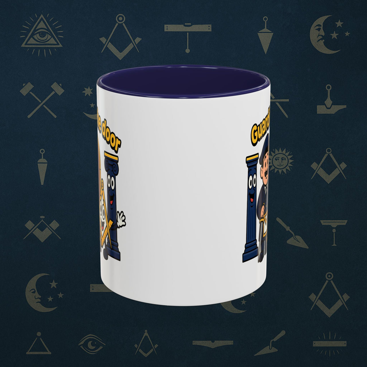 Masonic Mugs - Guarding the Door - Tyler Printify