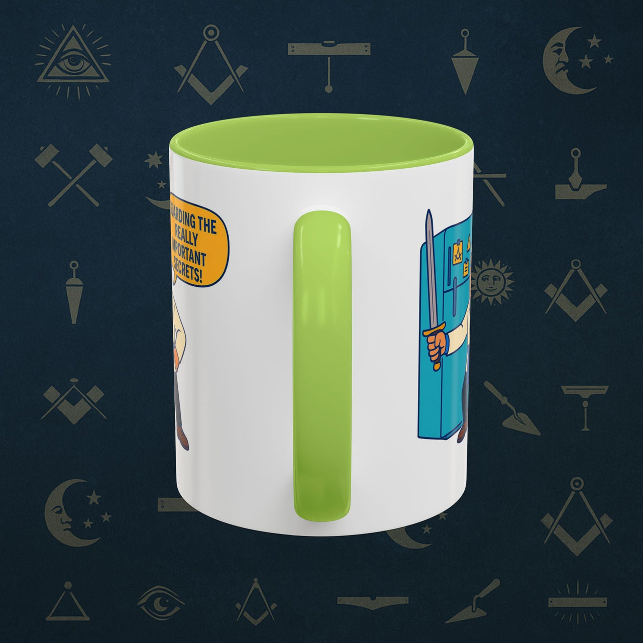 Masonic Mugs - Secret Fridge Defender - Tyler Printify