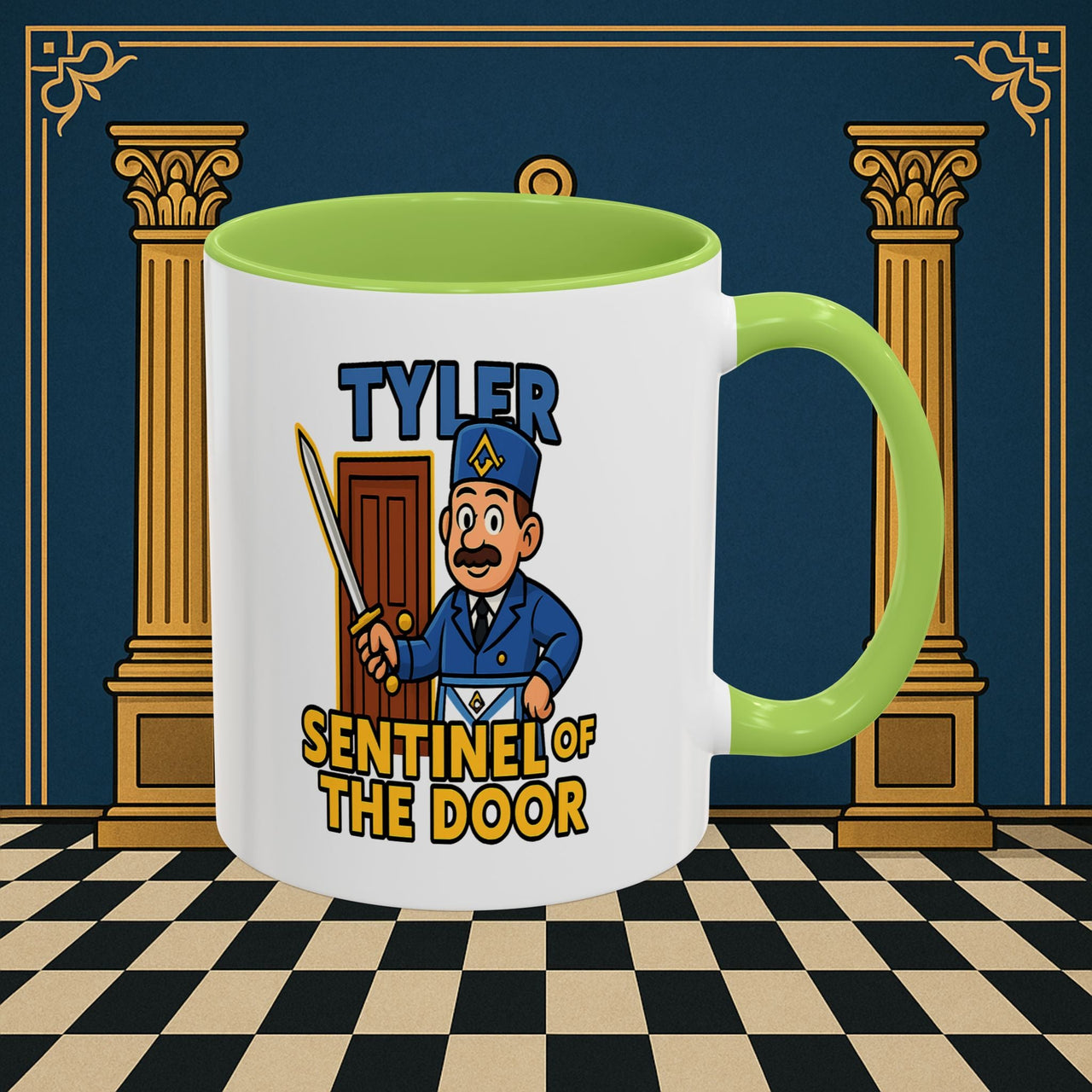 Masonic Mugs - Tyler's Watchful Guard - Tyler Printify