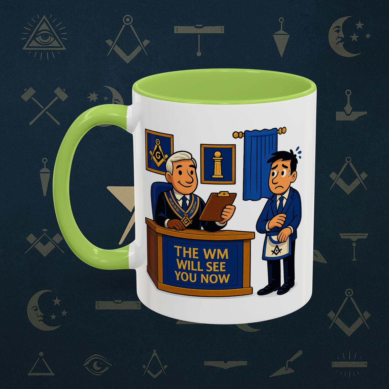 Masonic Mugs - The Masonic Moment - Worshipful Master Printify