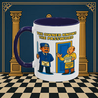 Masonic Mugs - Accent Coloured 11oz Mug - Masonic Mayhem - Inner Guard Printify