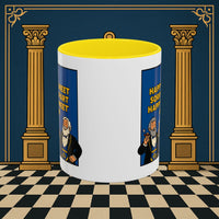 Masonic Mugs Ready to Go – Happy to Meet Again (Accent Coloured 11oz Mug) Printify