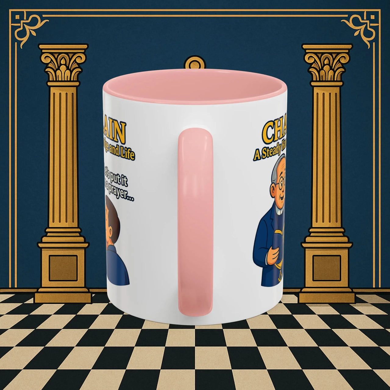 Masonic Mugs - Divine Guidance - Chaplain Printify