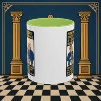 Masonic Mugs Ready to Go – How Many Masons? (Accent Coloured 11oz Mug) Printify