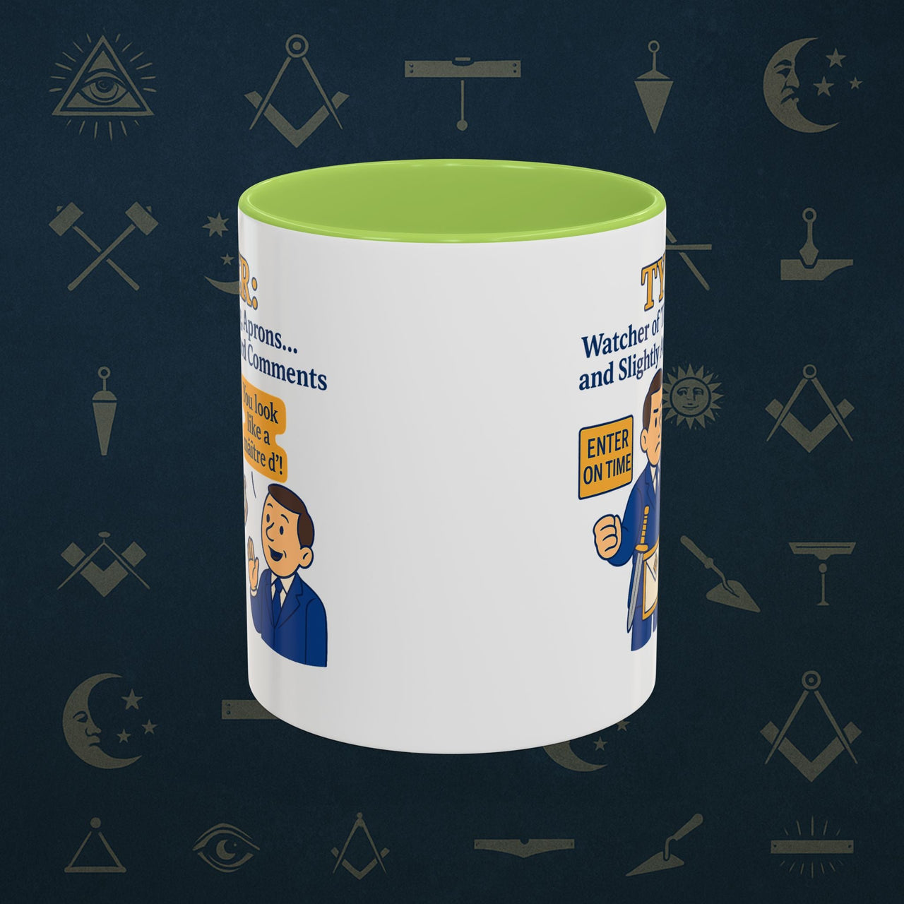 Masonic Mugs - Tyler's Awkward Moment - Tyler Printify