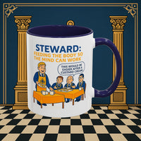 Masonic Mugs - Refreshment of Reason - Steward Printify