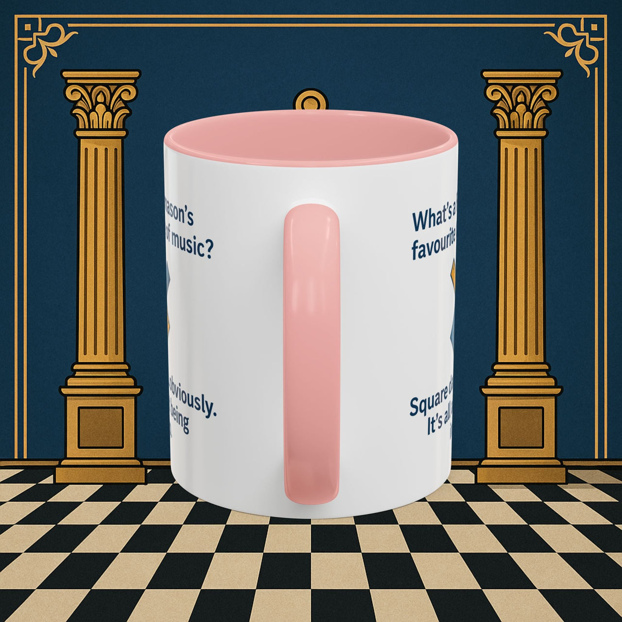 Masonic Mugs Ready to Go – Favourite Type of Music (Accent Coloured 11oz Mug) Printify