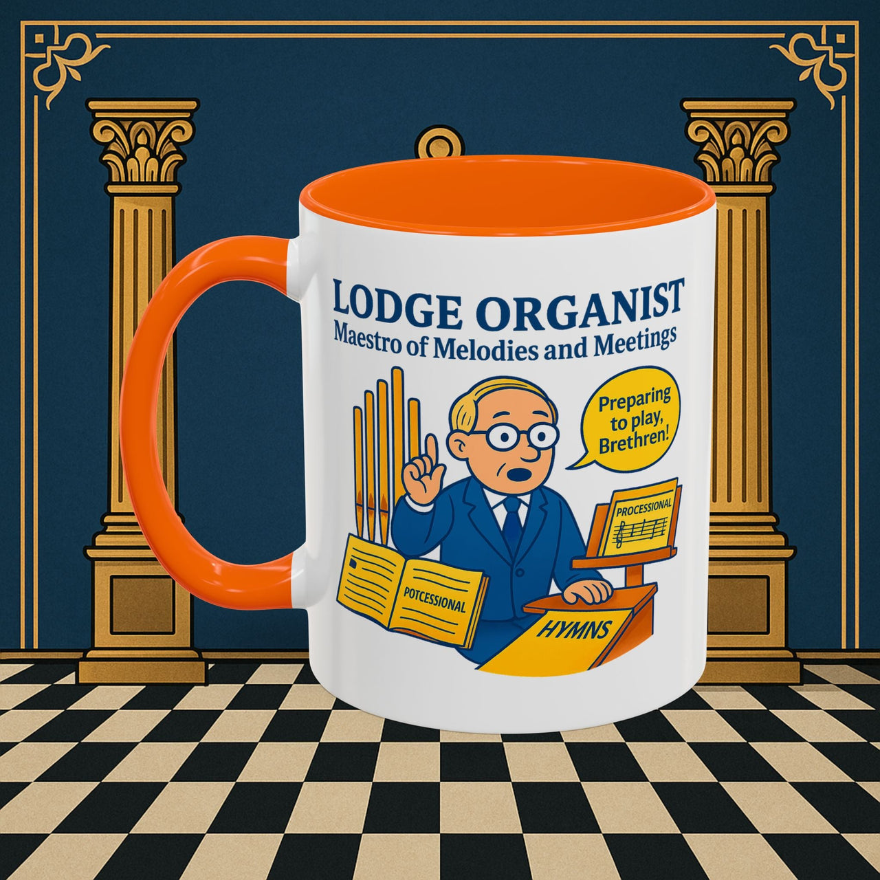 Masonic Mugs - Maestro of Melodies - Organist Printify
