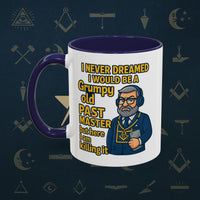 Masonic Mugs – Grumpy Old Past Master (Accent Coloured 11oz Mug) Printify