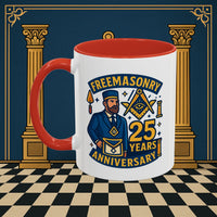 Masonic Mugs - Masonic Legacy - 25 years anniversary Printify