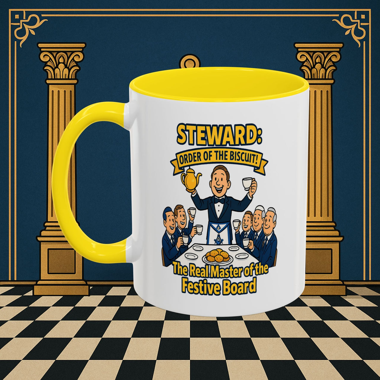 Masonic Mugs - Masonic Tea Party - Steward Printify