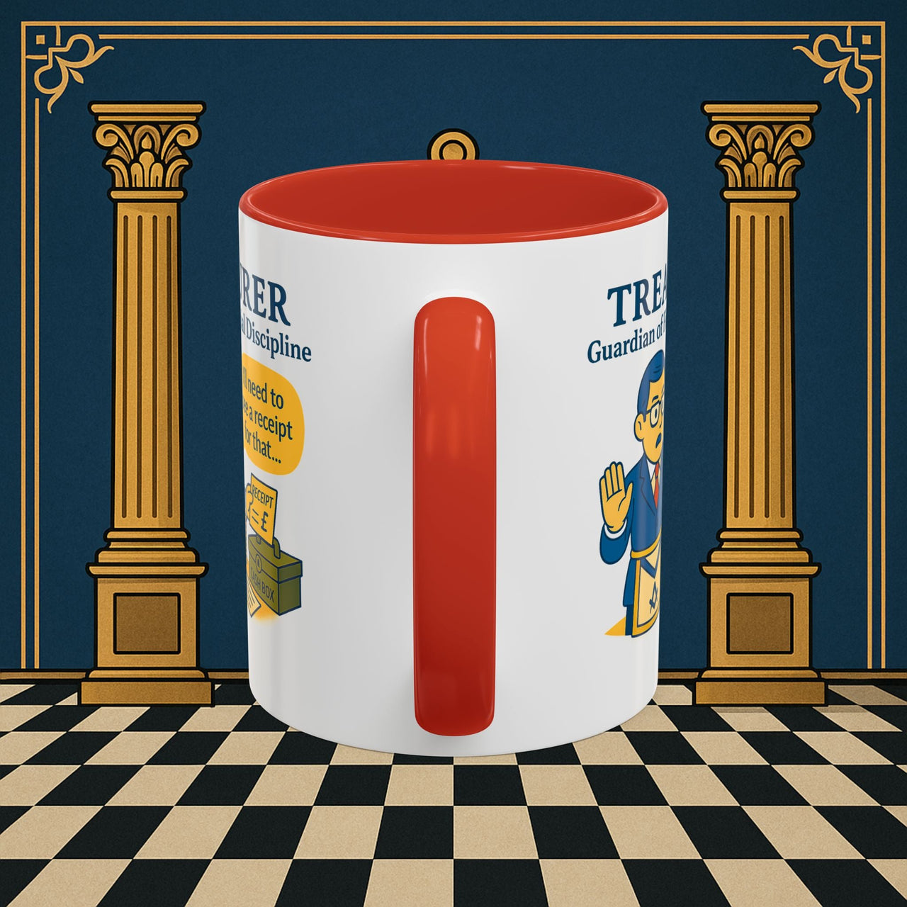 Masonic Mugs - Treasurer's Tally - Treasurer Printify