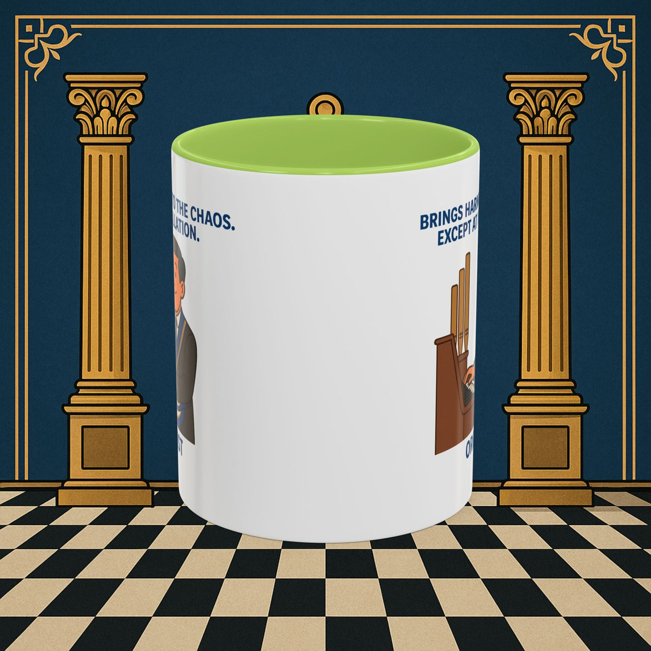 Masonic Mugs - Harmony Amid Chaos - Provincial Organist Printify