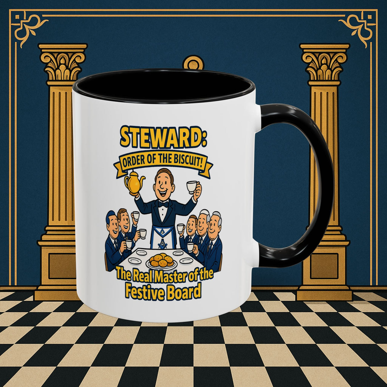 Masonic Mugs - Masonic Tea Party - Steward Printify