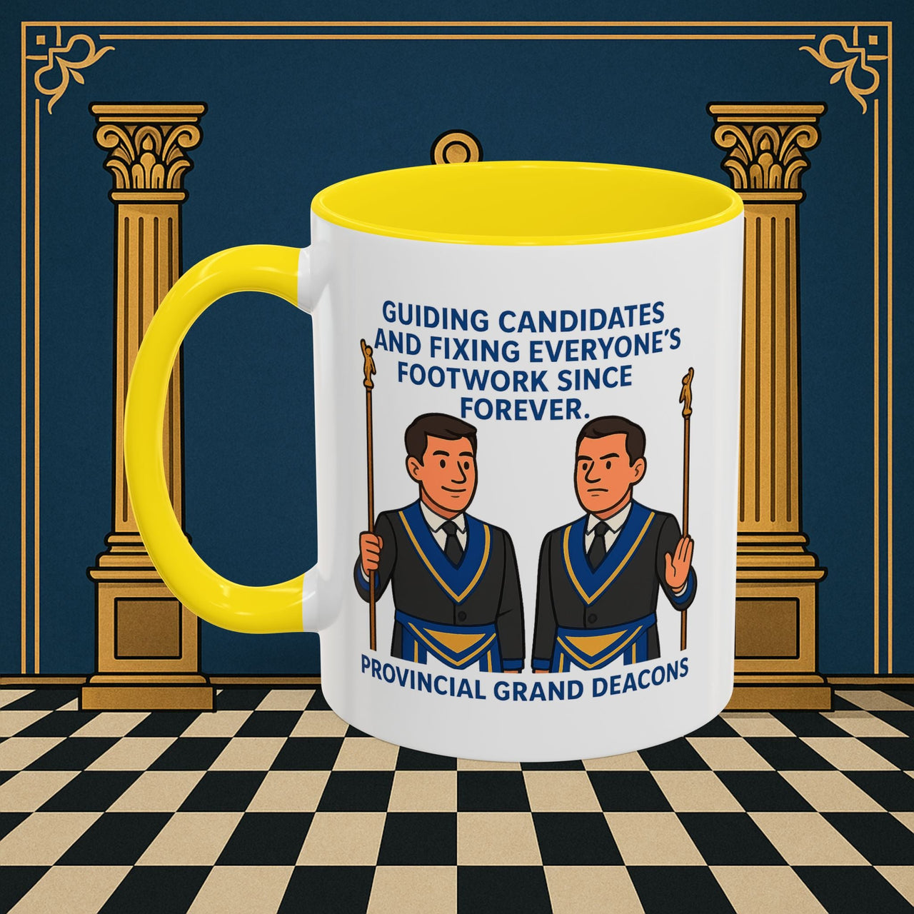 Masonic Mugs - Guiding Light of Masonic Tradition - Provincial Grand Deacons Printify