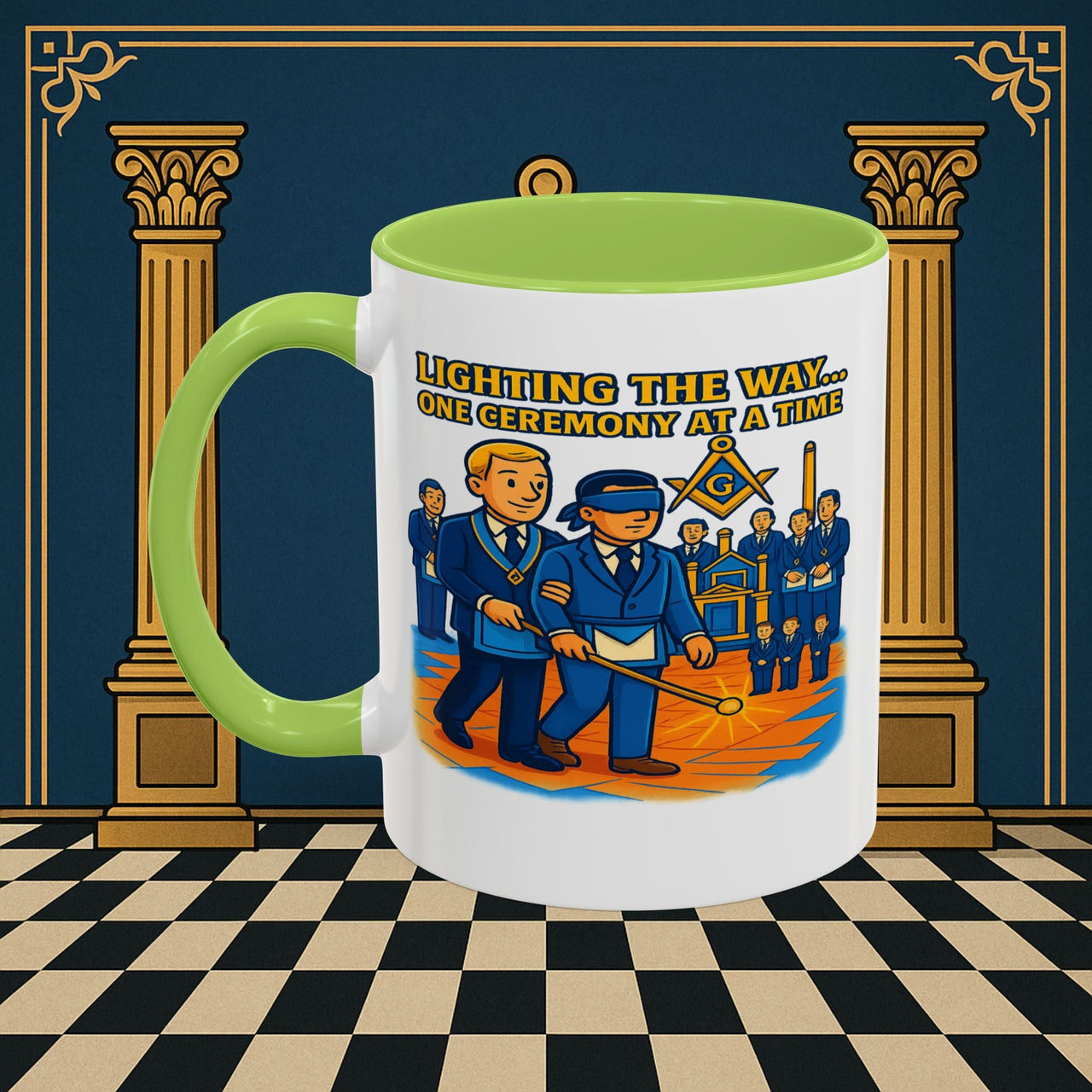 Masonic Mugs - Illuminated Brotherhood - Senior Deacon Printify