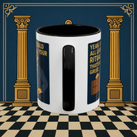 Masonic Mugs Ready to Go – Learn Your Ritual (Accent Coloured 11oz Mug) Printify