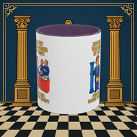 Masonic Mugs - Day/Night Professional: Dual Persona Comic Illustration, Junior Warden Printify