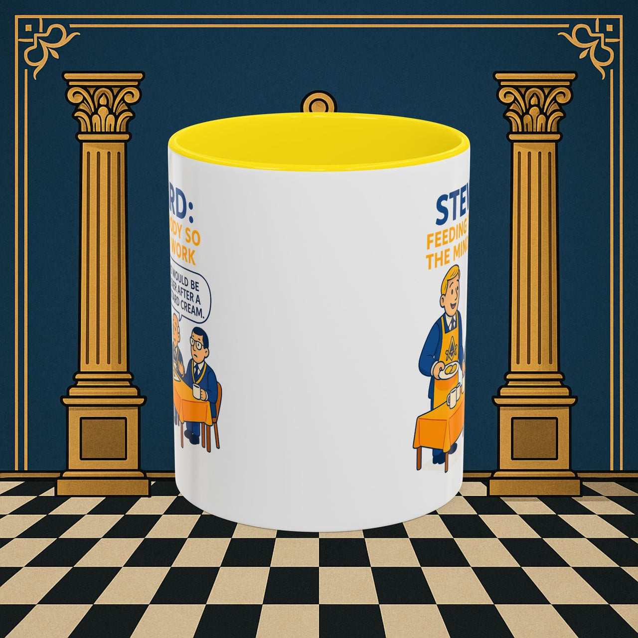 Masonic Mugs - Refreshment of Reason - Steward Printify