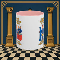 Masonic Mugs - Day/Night Professional: Dual Persona Comic Illustration, Junior Warden Printify