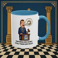 Masonic Mugs - Biscuits on the Brain - Senior Warden Printify