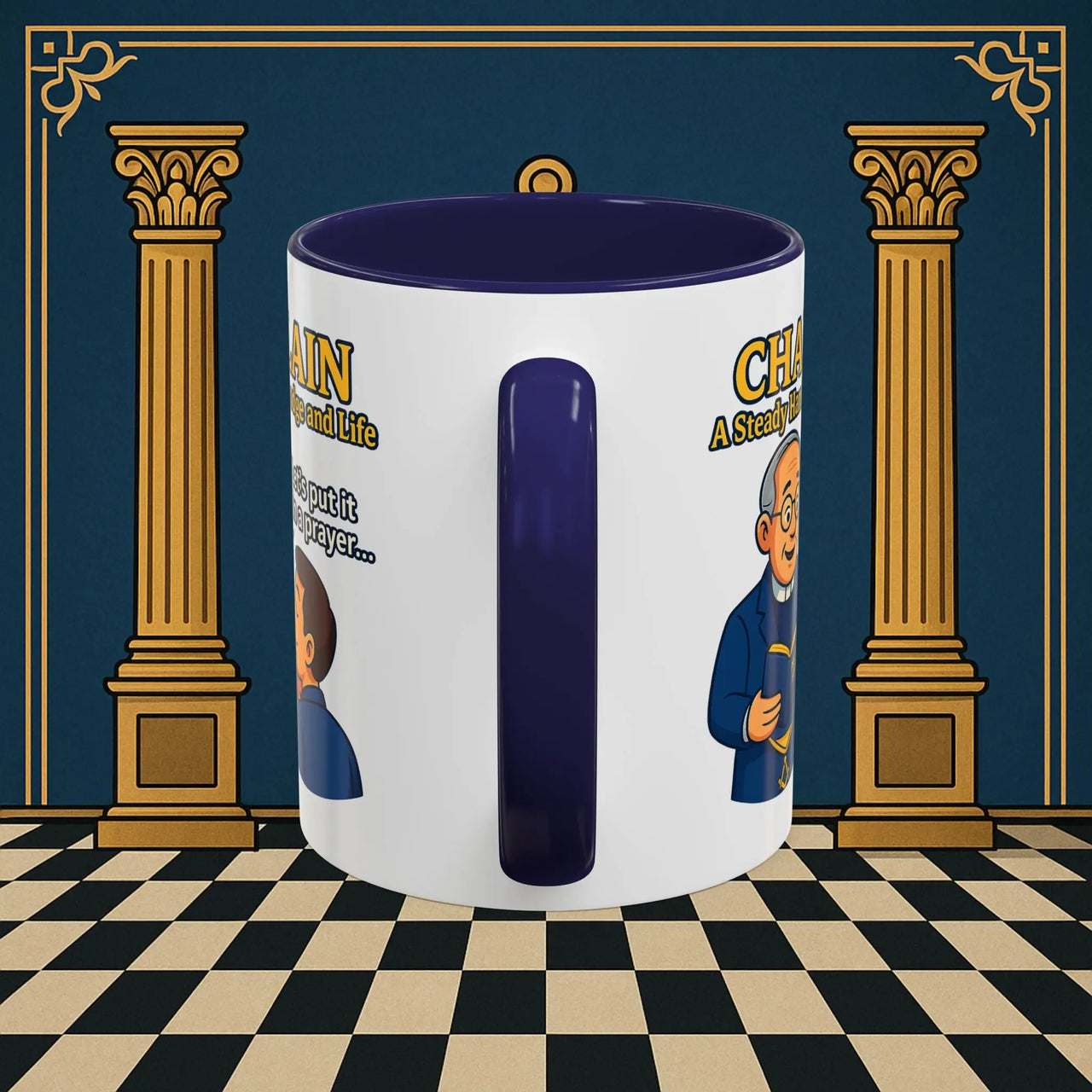 Masonic Mugs - Divine Guidance - Chaplain Printify