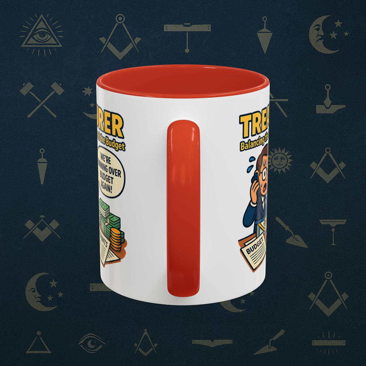 Masonic Mugs - Budget Blues - Treasurer Printify