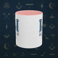 Masonic Mugs Ready to Go – So Mote It Tea (Accent Coloured 11oz Mug) Printify