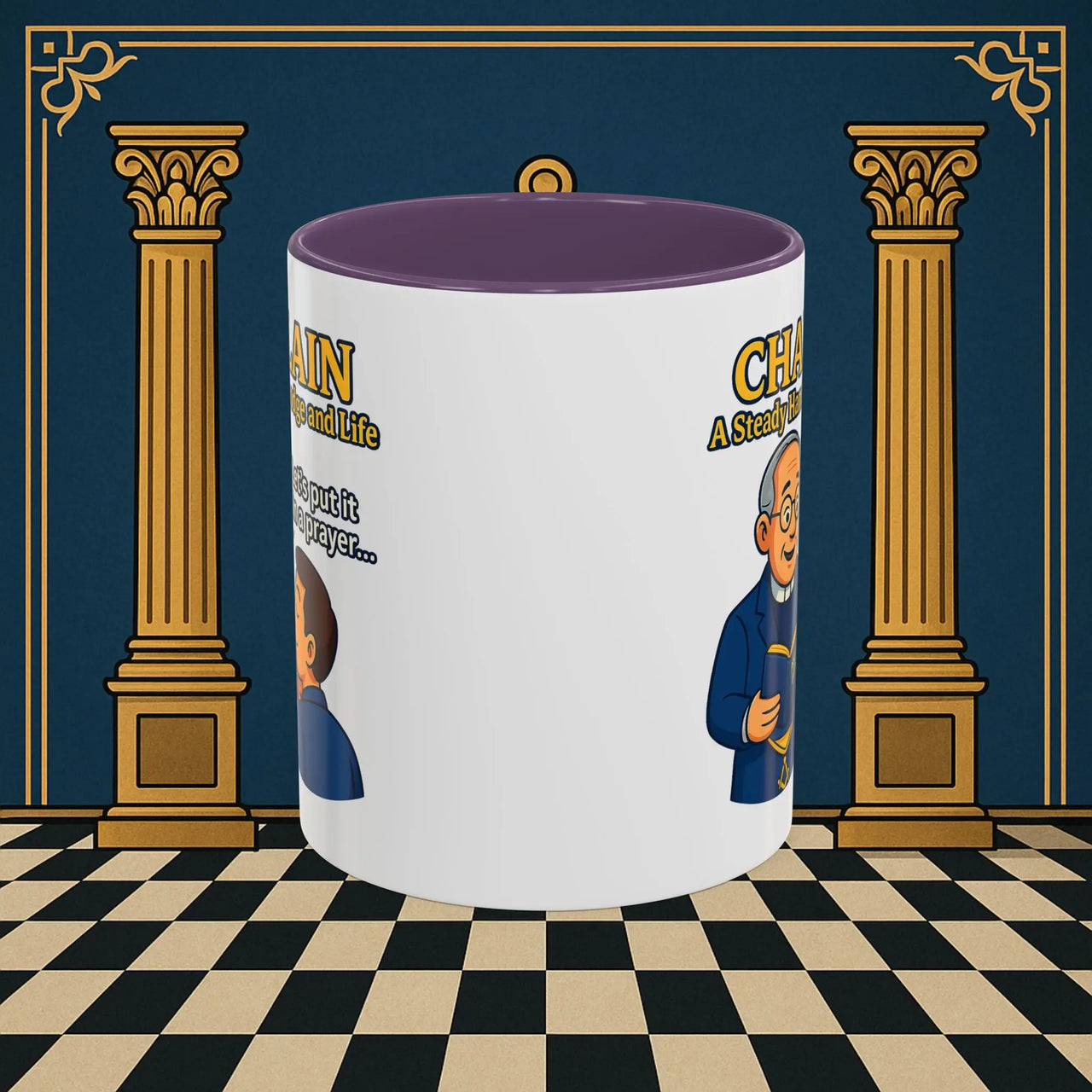 Masonic Mugs - Divine Guidance - Chaplain Printify