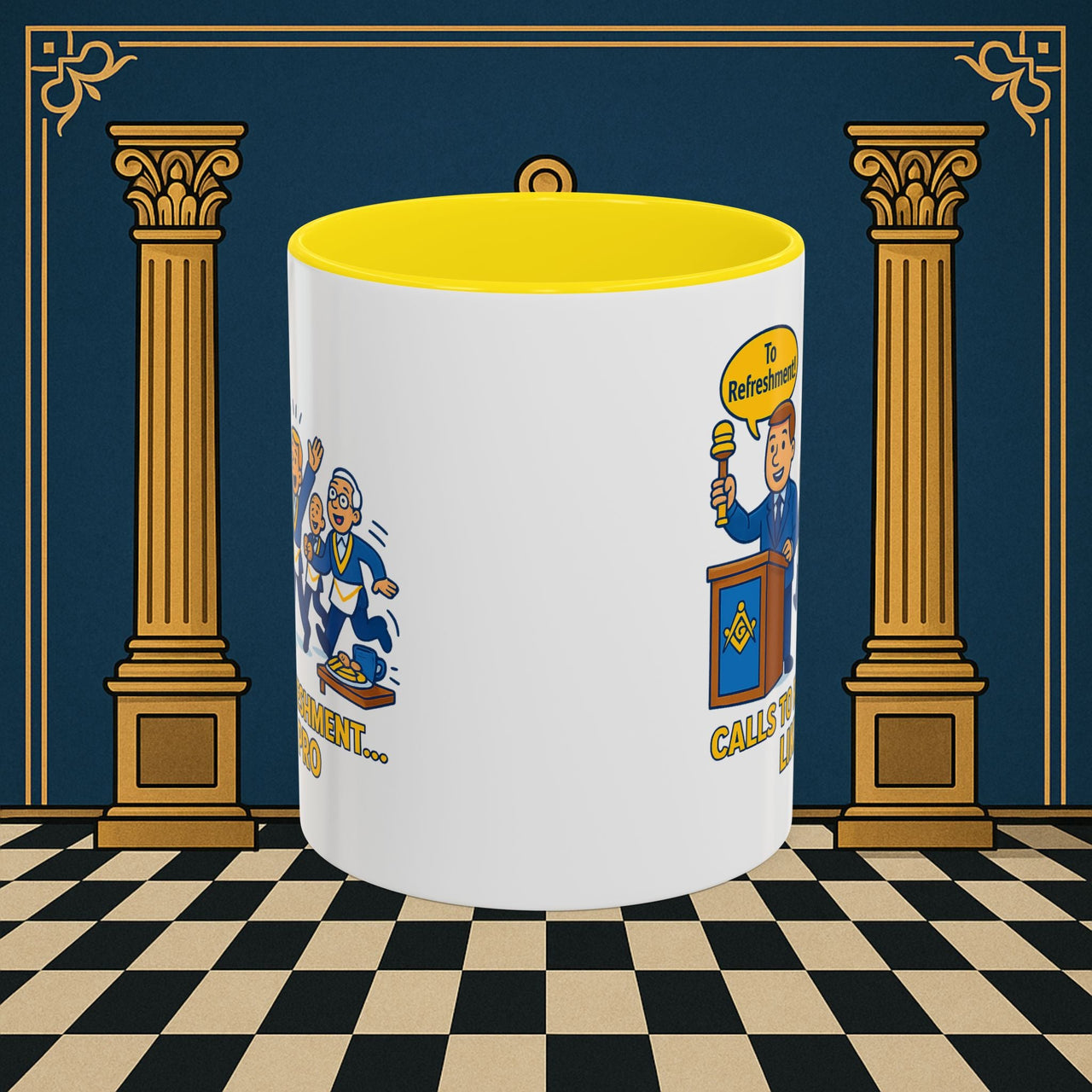 Masonic Mugs - Masonic Refreshment Revelry: Fraternal Lodge Humor, Junior Warden Printify