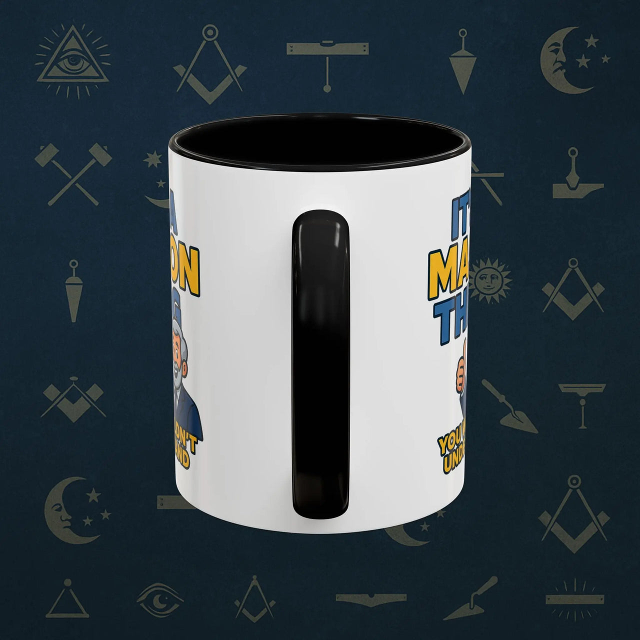 Masonic Mugs Ready to Go – It’s a Mason Thing (Accent Coloured 11oz Mug) Printify