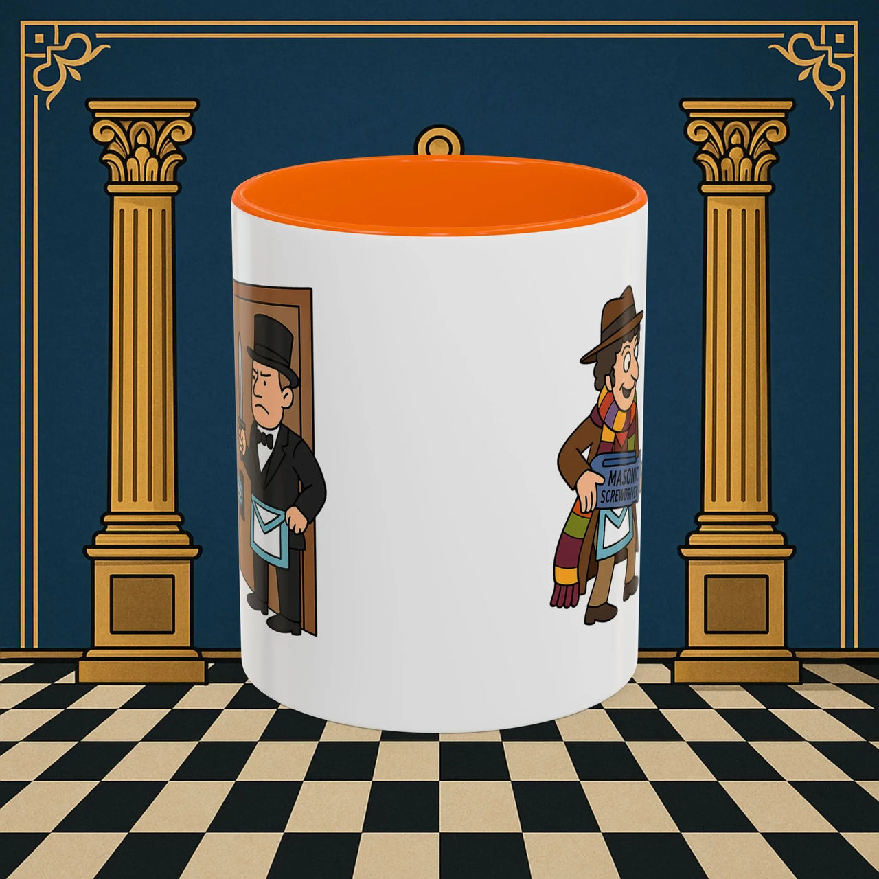 Masonic Mugs – Master of Improvisation (Accent Coloured 11oz Mug) Printify