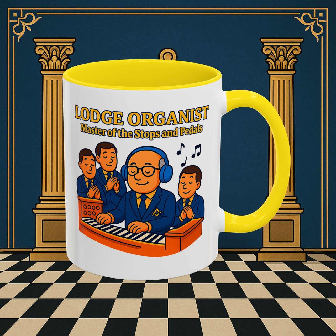 Masonic Mugs - Lodge Maestro - Organist Printify
