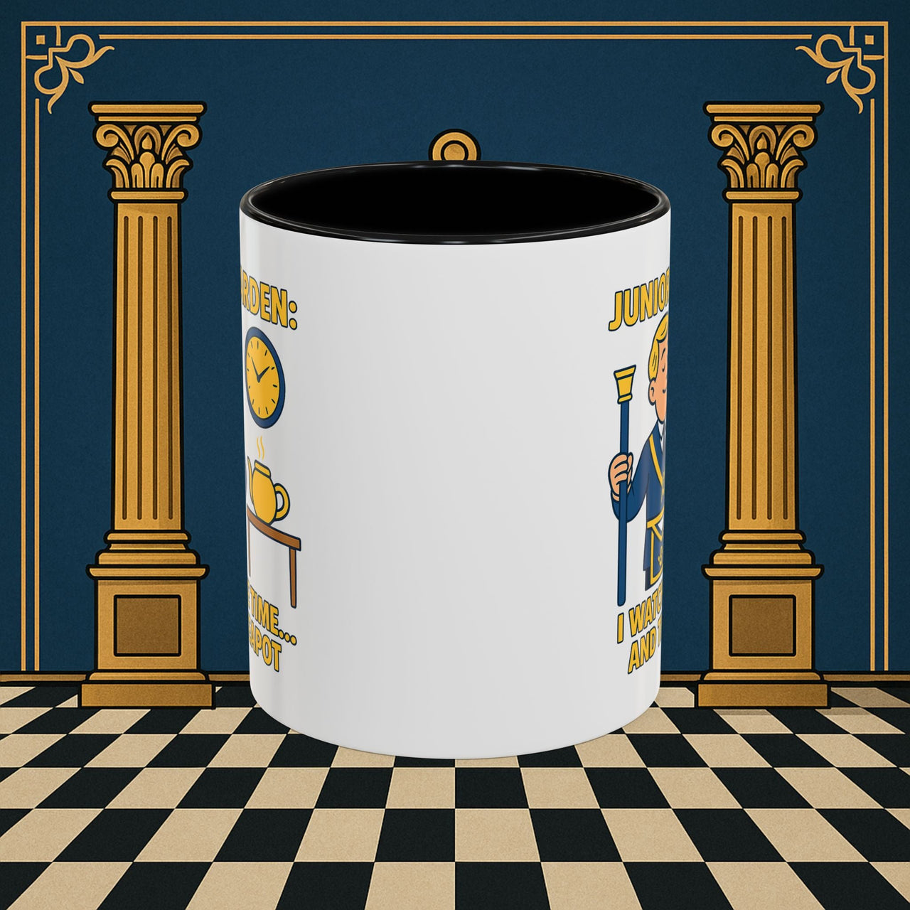Masonic Mugs - Masonic Moments: Lodge Officer's Tea Time, Junior Warden Printify
