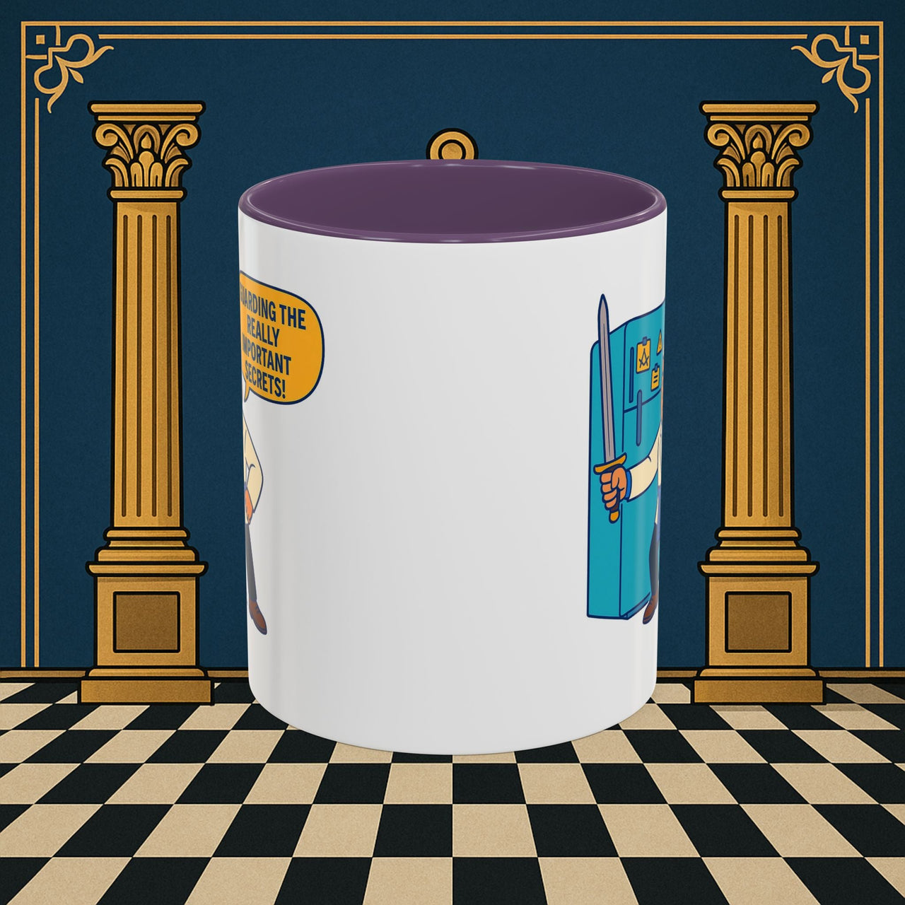 Masonic Mugs - Top Secret Fridge - Tyler Printify