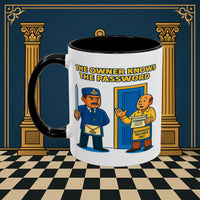 Masonic Mugs - Accent Coloured 11oz Mug - Masonic Mayhem - Inner Guard Printify