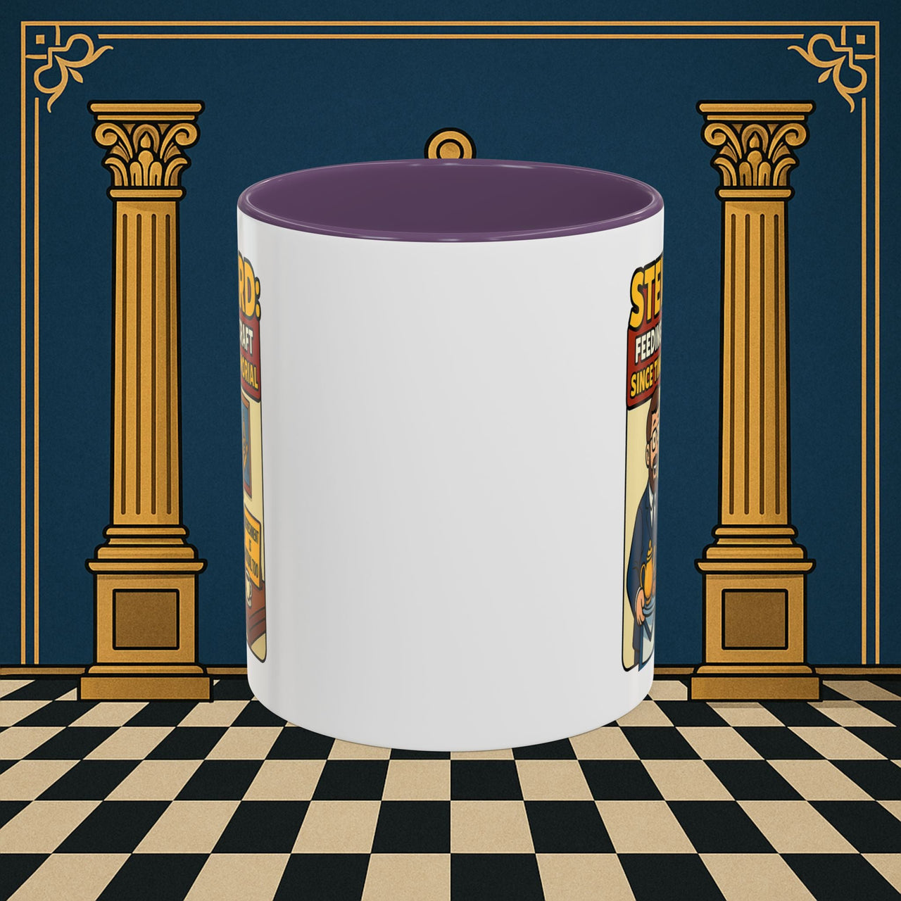Masonic Mugs - Feeding Freemasonry's Fellowship - Steward Printify
